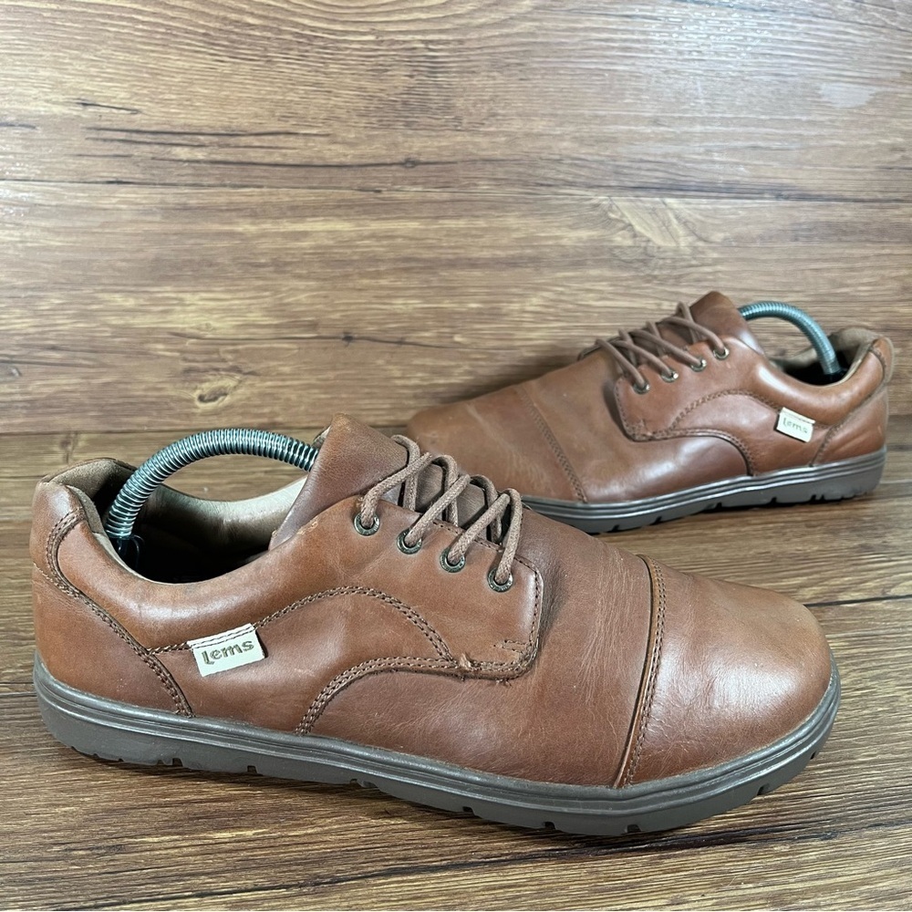 Lems Men's Brown Leather Sneakers